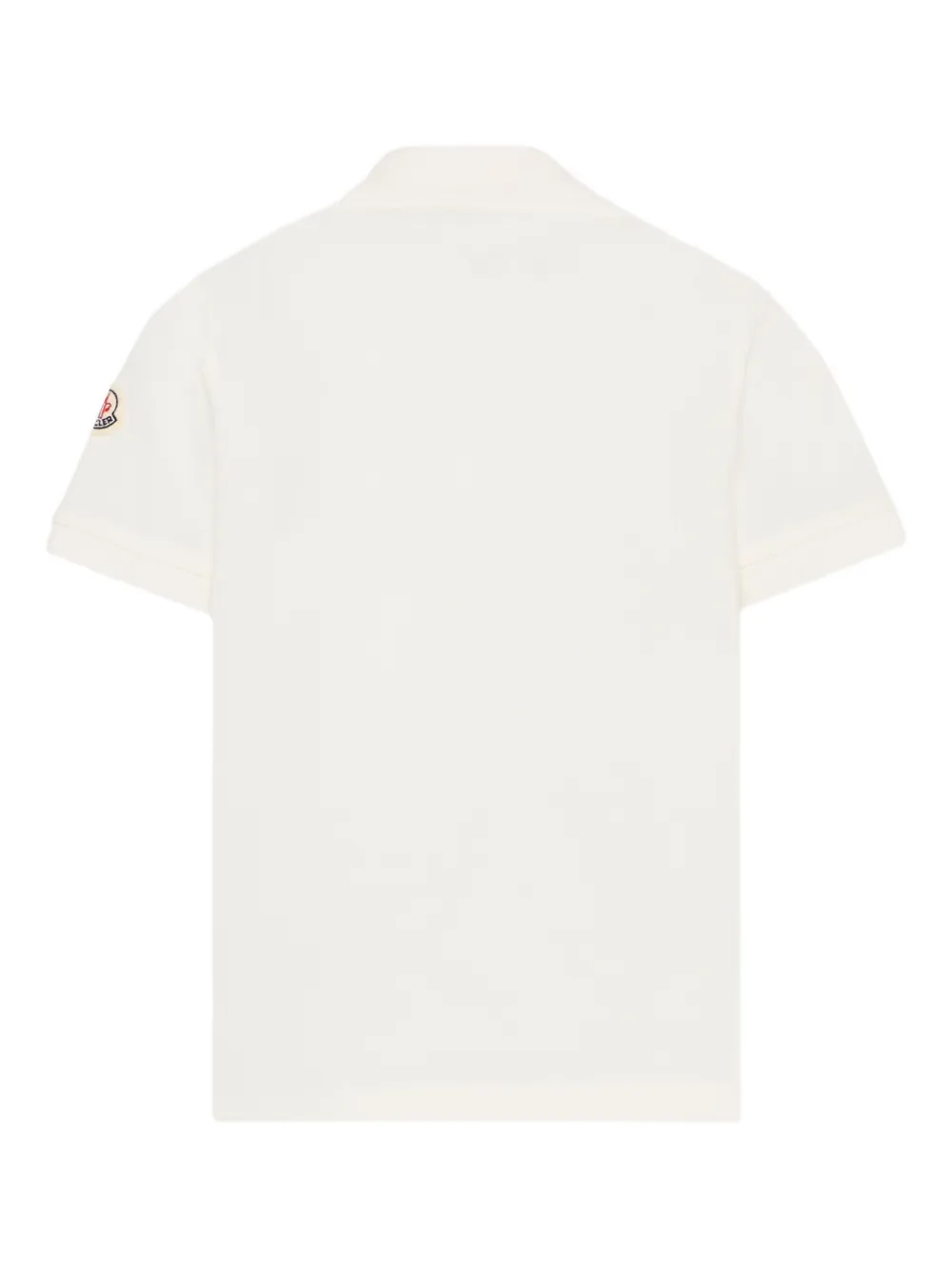 Moncler Enfant Poloshirt met logopatch Beige