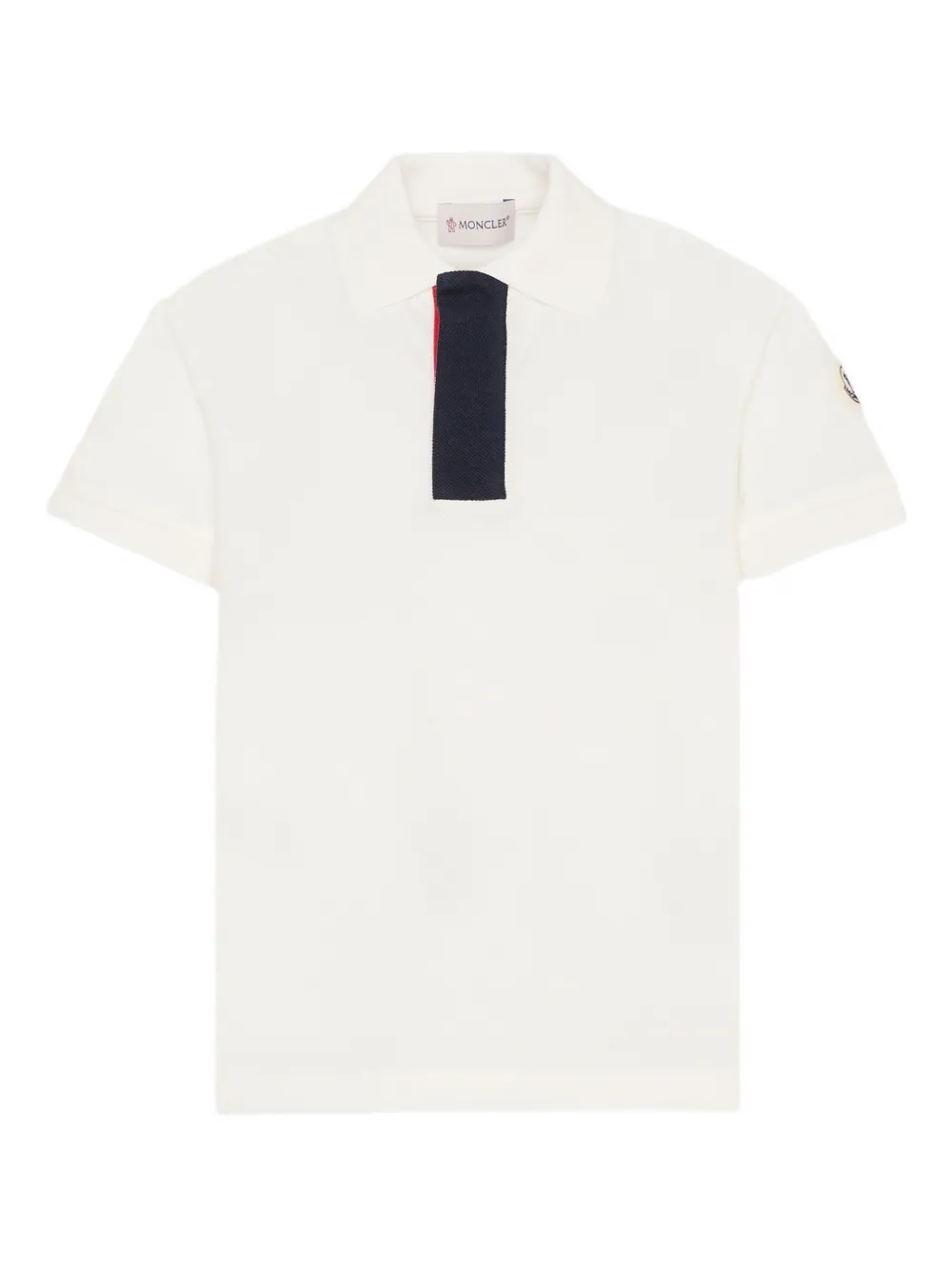 Moncler Enfant Poloshirt met logopatch Beige