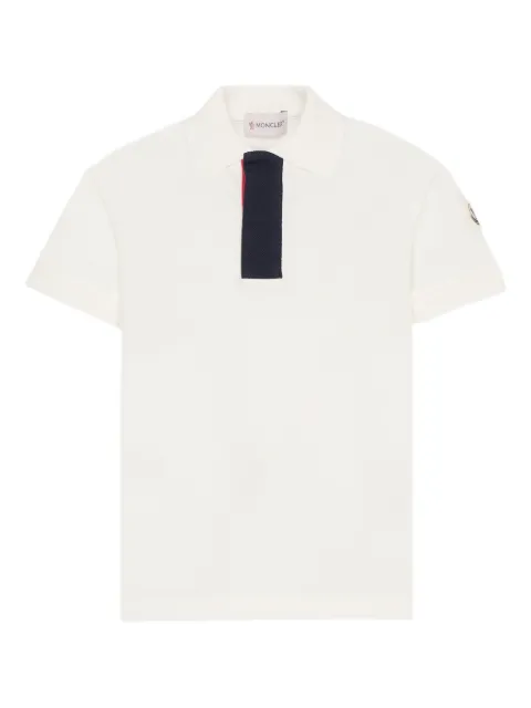 Moncler Enfant logo-patch polo shirt