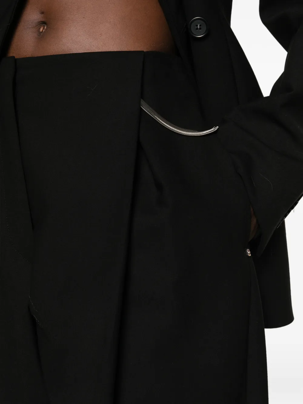Sportmax Pak met boxy revers Zwart