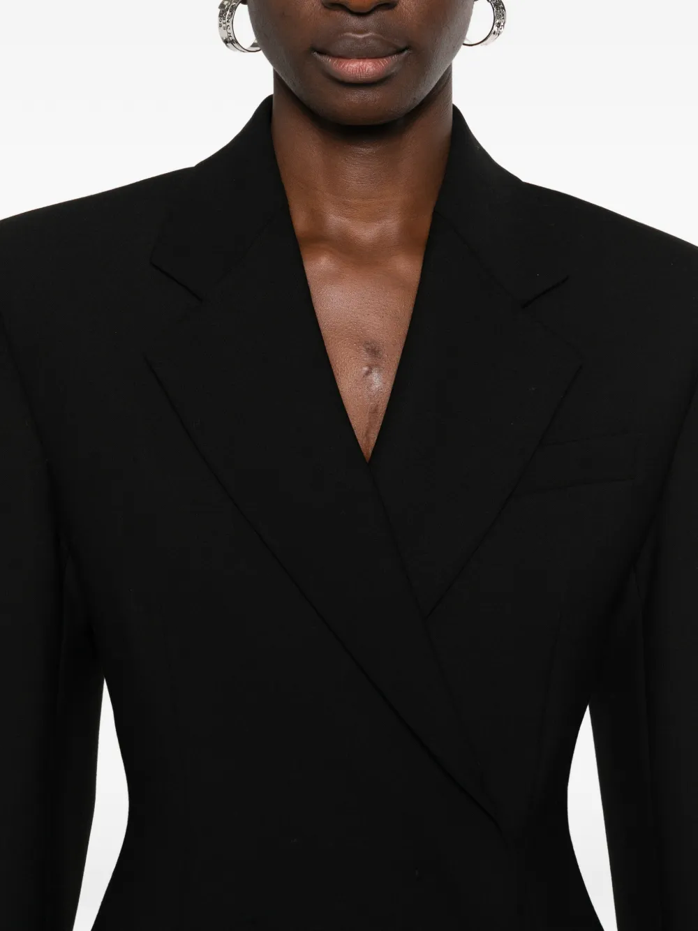 Sportmax Pak met boxy revers Zwart