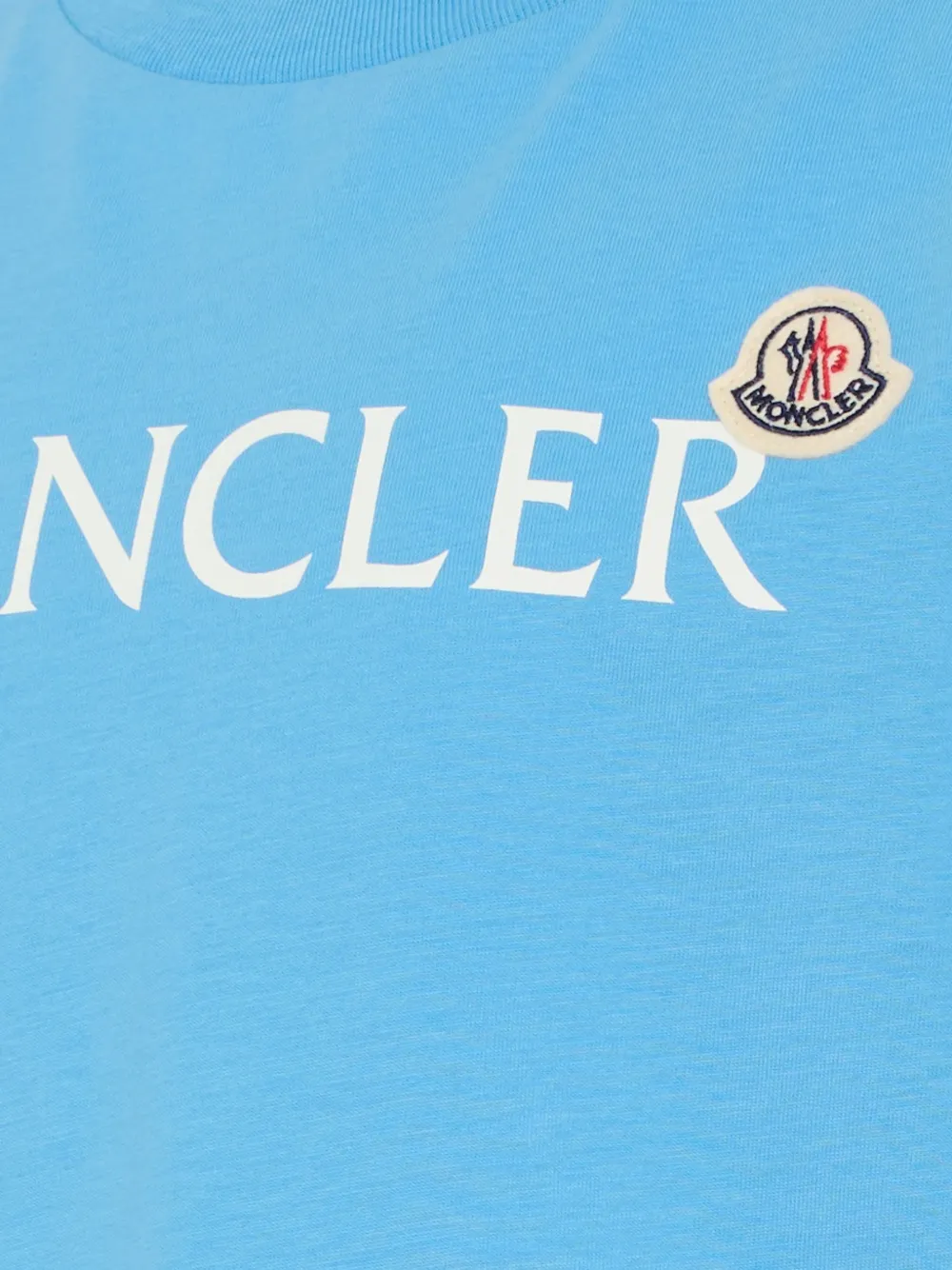  Moncler Enfant Logo-print Short-sleeve T-shirt - Blue 