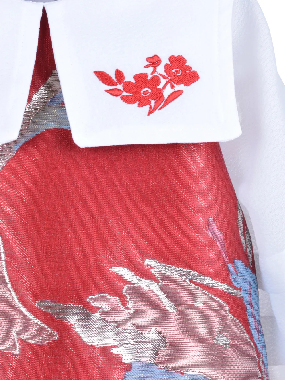  Hucklebones London Floral-embroidered Shift Dress 