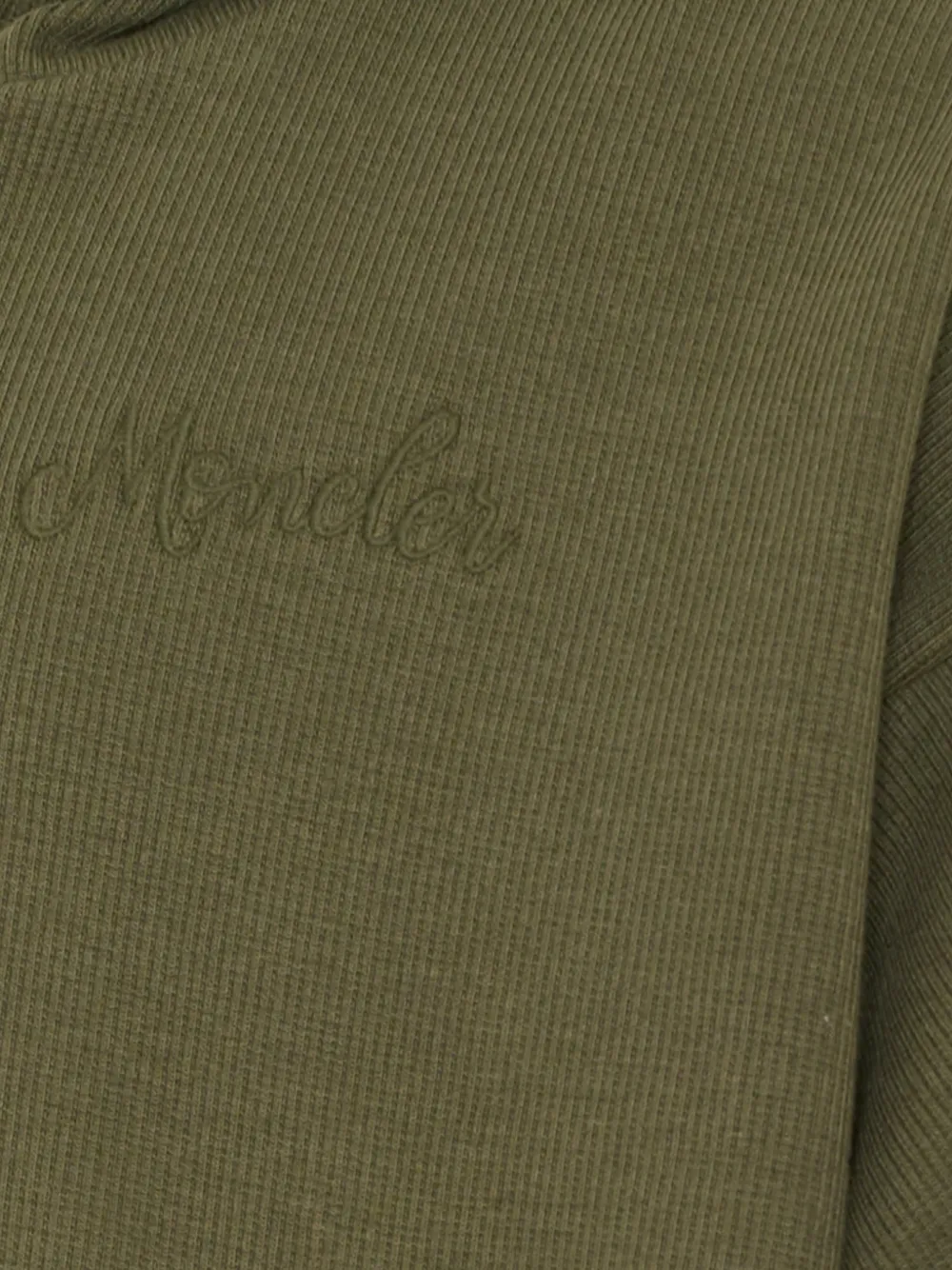 Moncler Enfant Hoodie met borduurwerk Groen