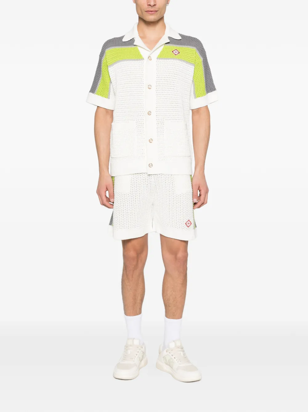 Casablanca short-sleeve button shirt - Wit