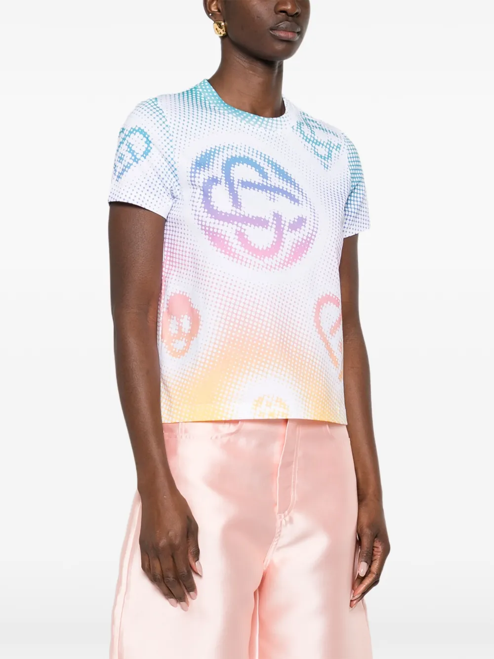 Casablanca T-shirt met logo Wit