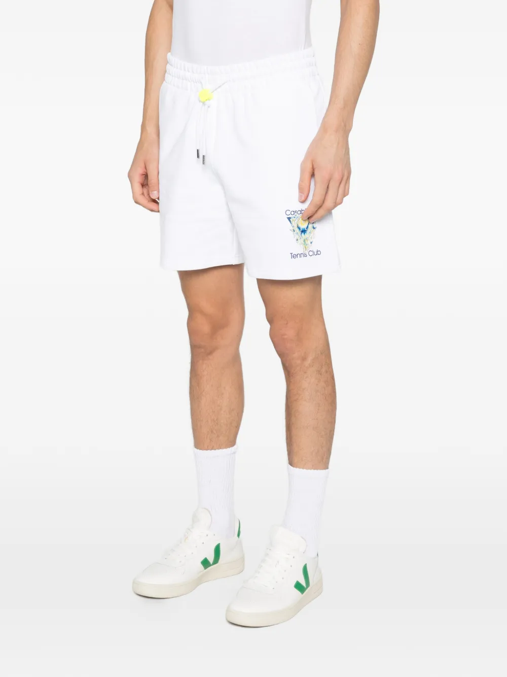 Casablanca Tennis Club Icon shorts Wit