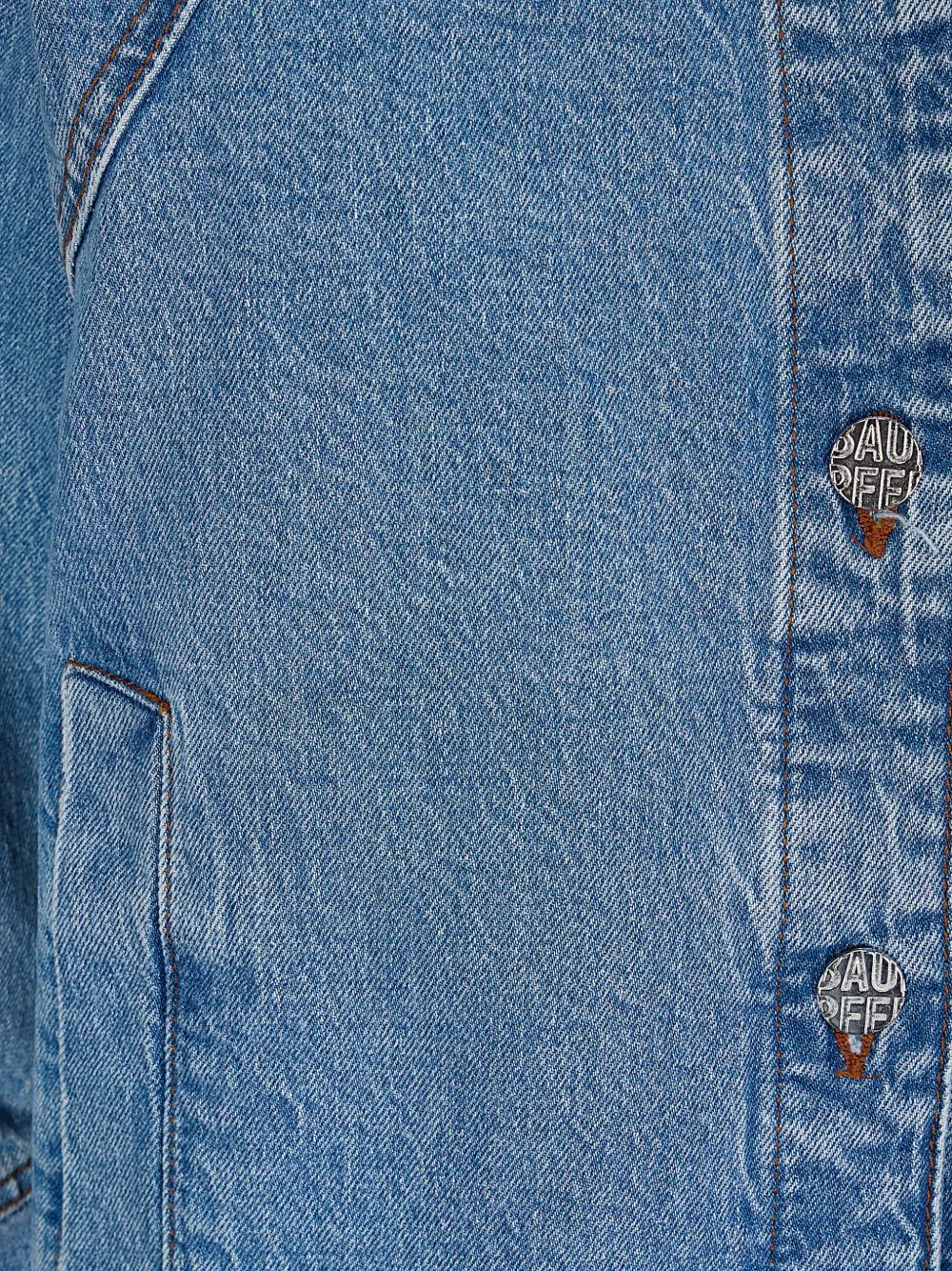  Baum Und Pferdgarten Suede-collar Jacket - Blue 