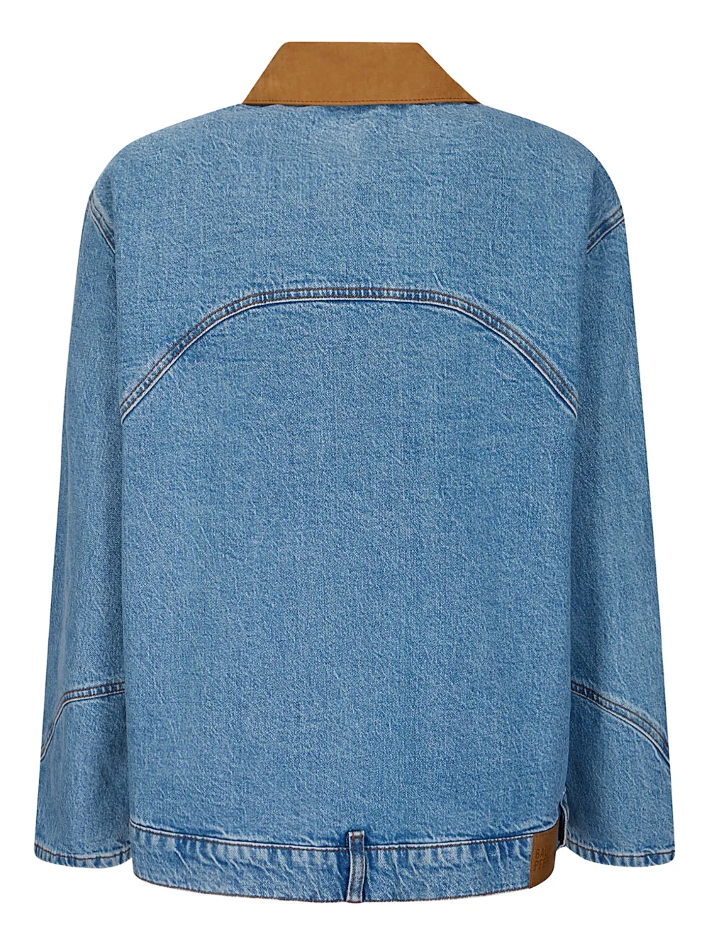  Baum Und Pferdgarten Suede-collar Jacket - Blue 