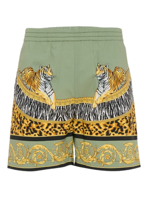Versace Kids Bermuda com estampa de tigre