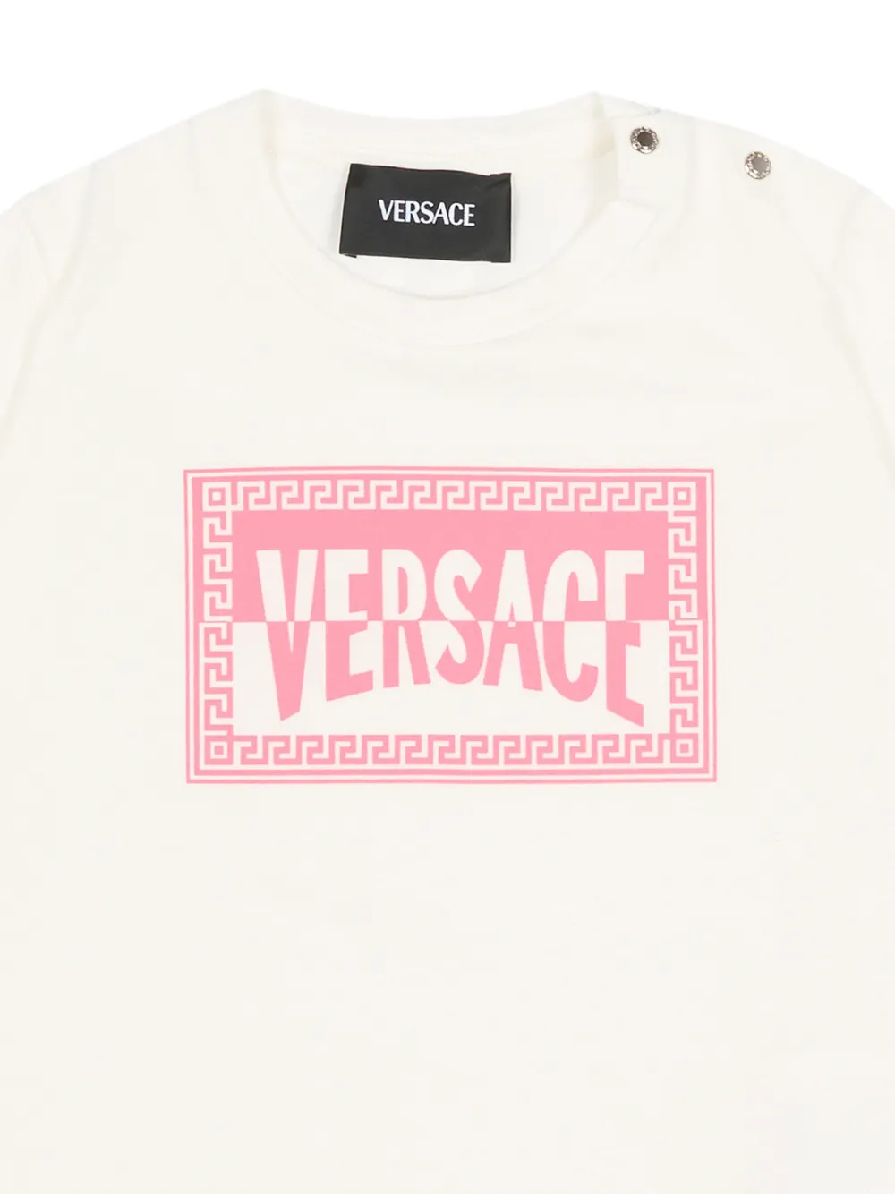  Versace Kids Graphic Short-sleeve T-shirt - Neutrals 
