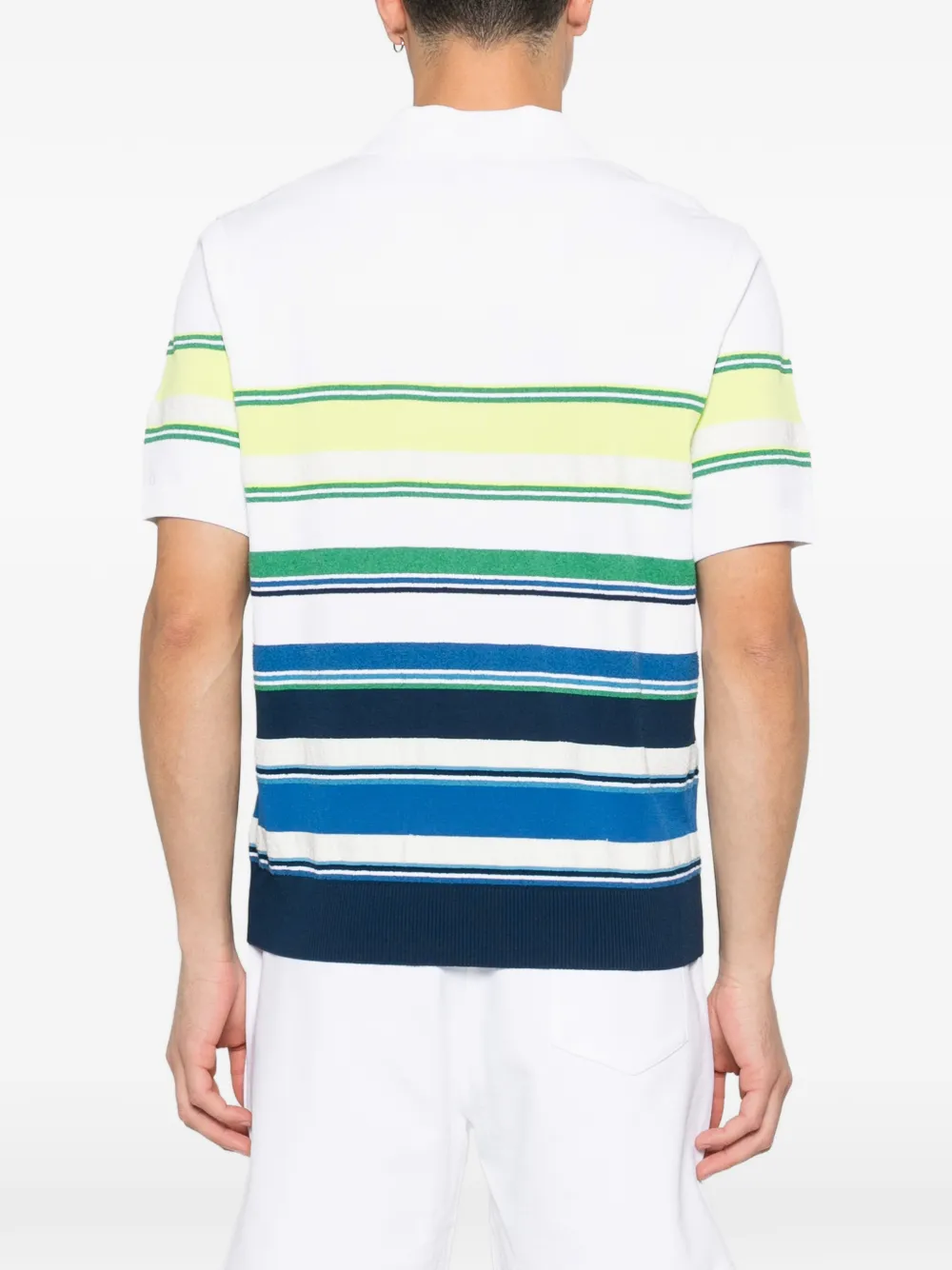 Casablanca Gestreept poloshirt Wit