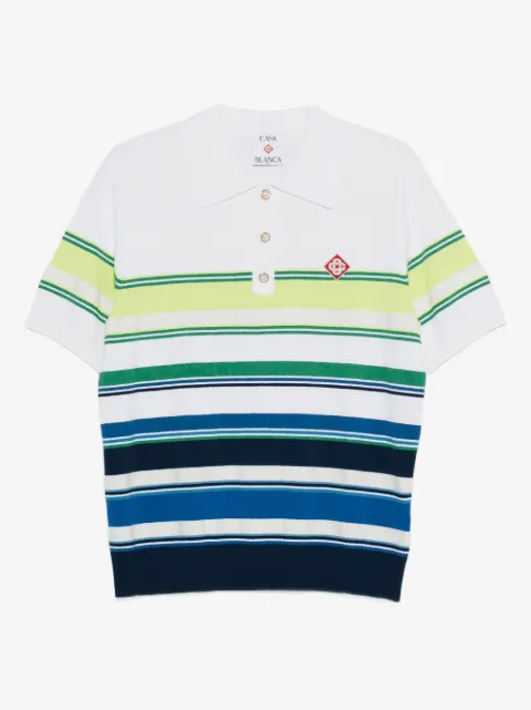 Casablanca striped polo shirt