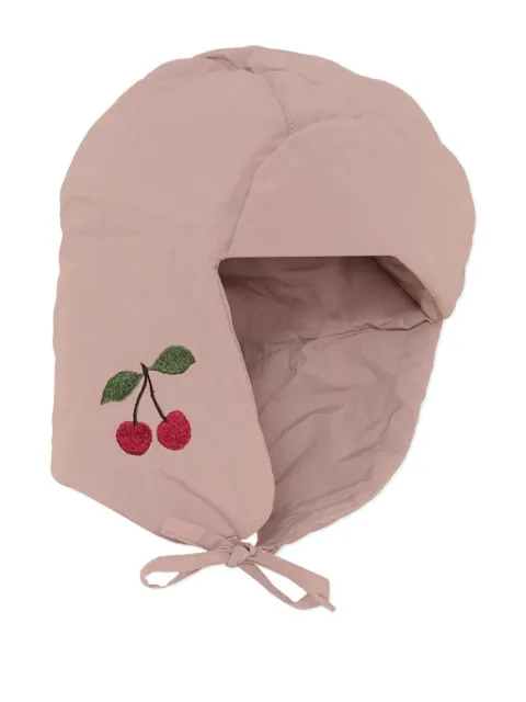 Konges Sløjd cherry-motif quilted hat