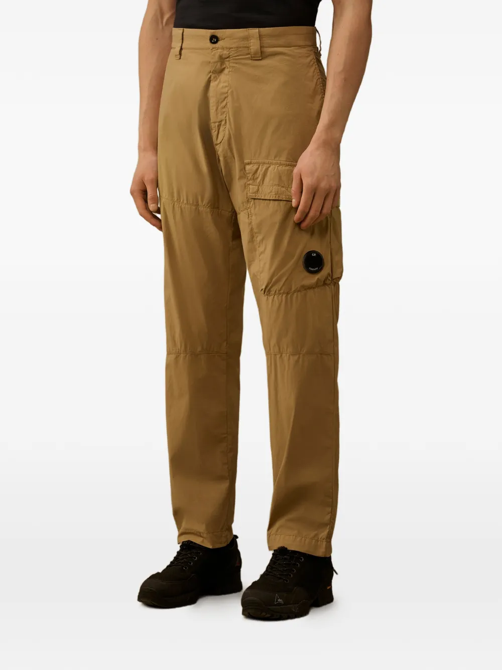 C.P. Company 50 Fili cargo broek met lensdetail Beige