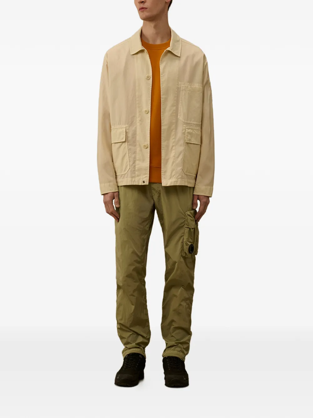 C.P. Company Broek met cargo zak Groen