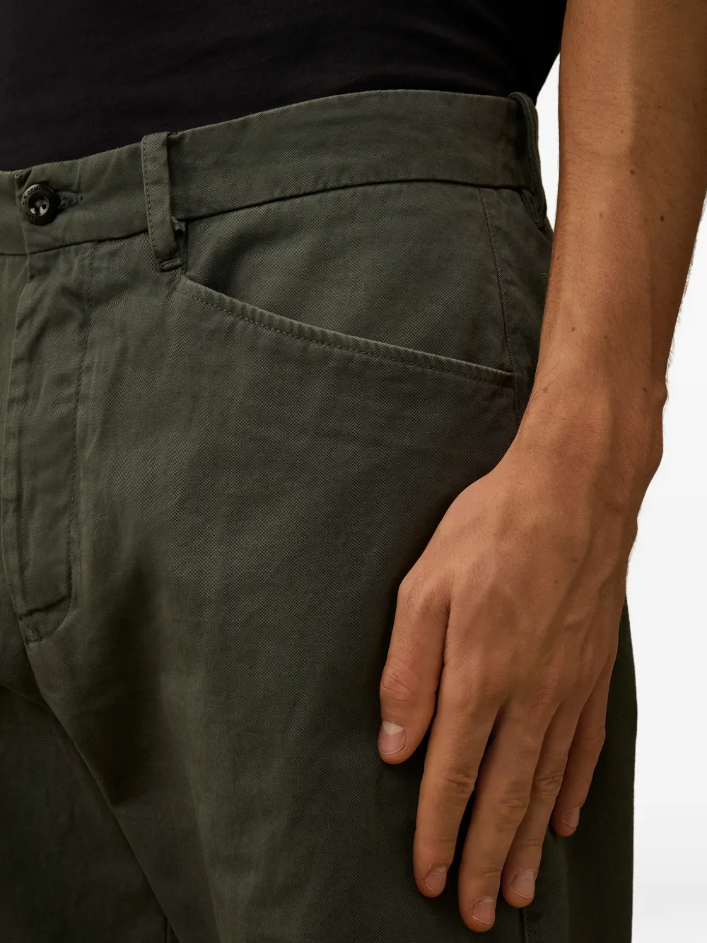 C.P. Company Broek met logopatch Groen