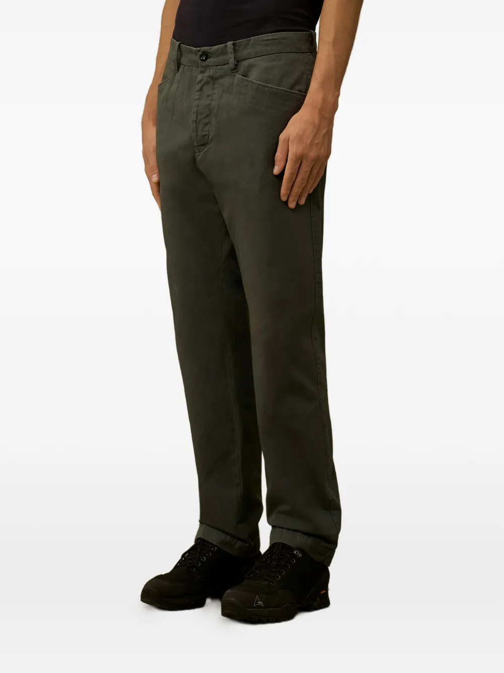 C.P. Company Broek met logopatch Groen