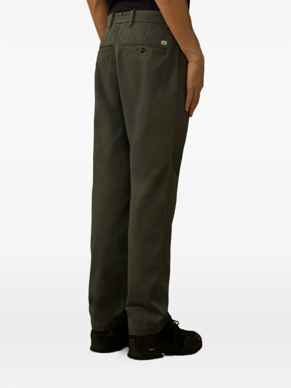 C.P. Company Broek met logopatch Groen