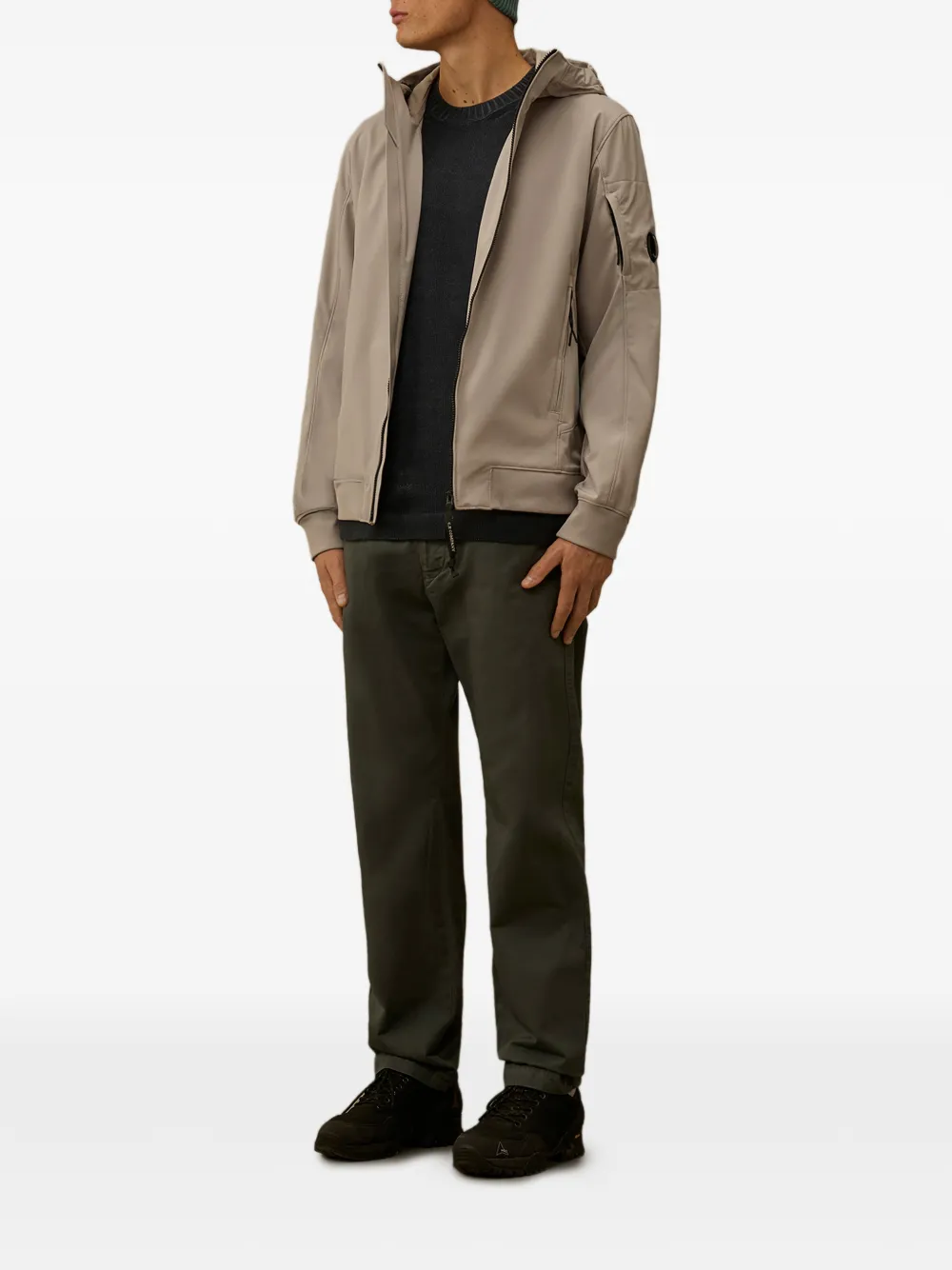 C.P. Company Broek met logopatch Groen