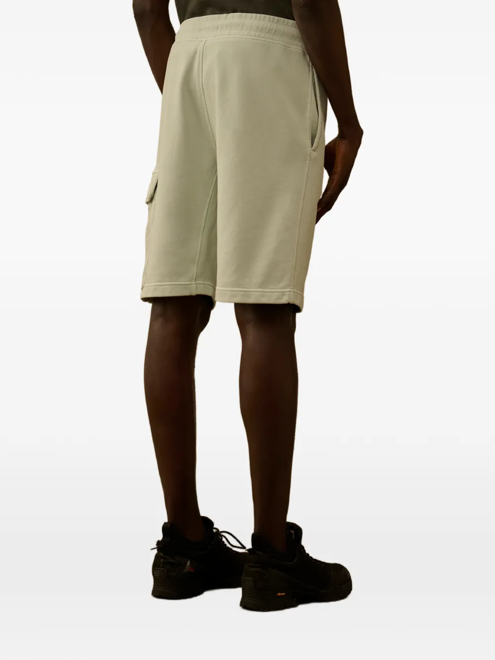 C.P. Company Katoenen cargo shorts met trekkoord detail Blauw