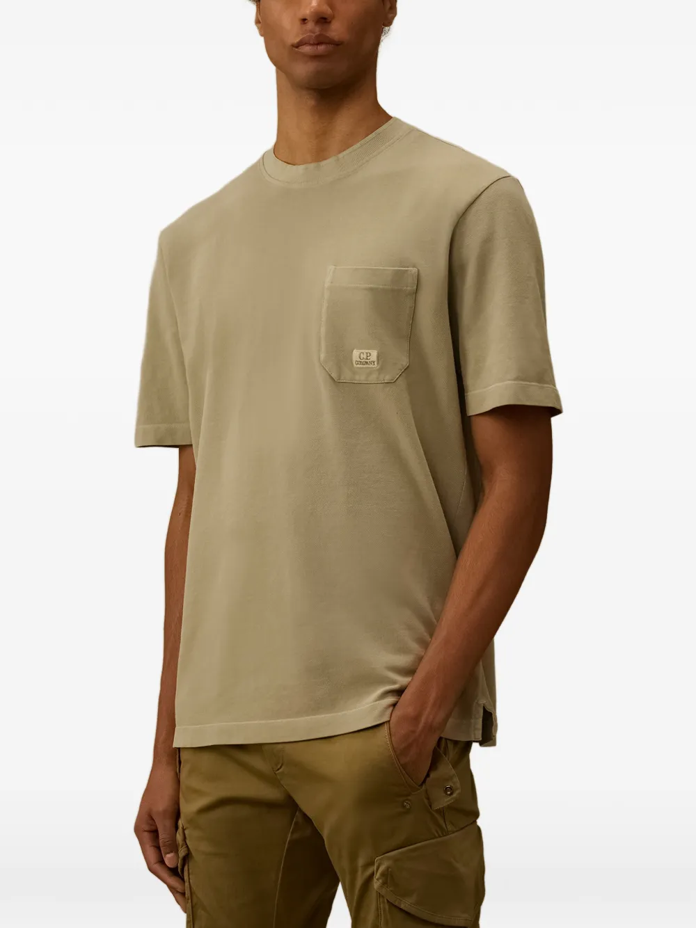 C.P. Company T-shirt met zak Beige