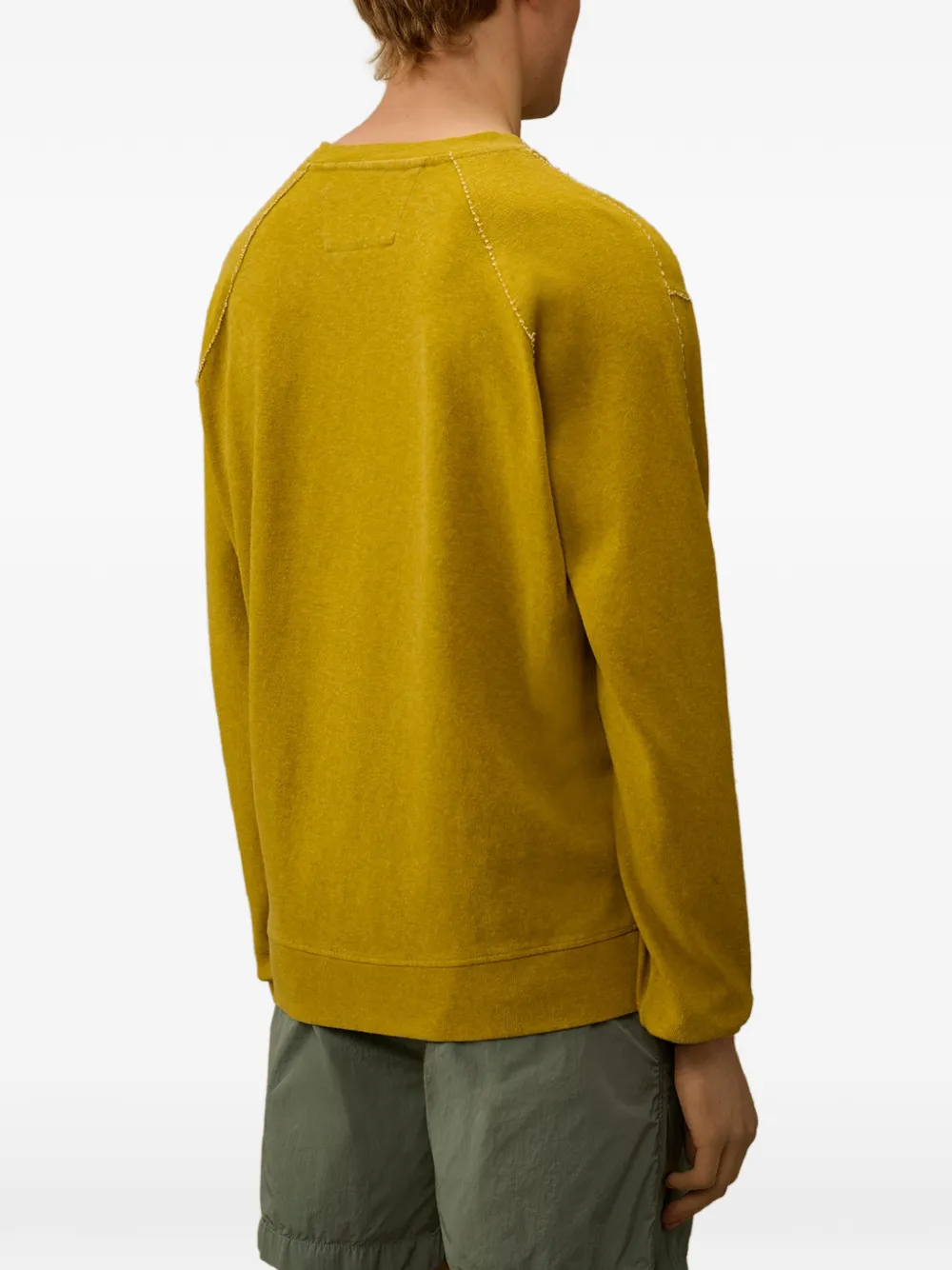 C.P. Company Jersey sweater met ronde hals Geel