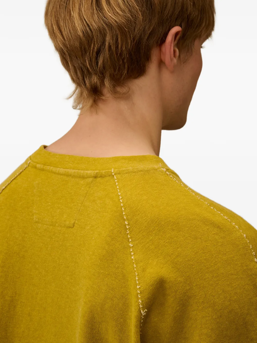 C.P. Company Jersey sweater met ronde hals Geel