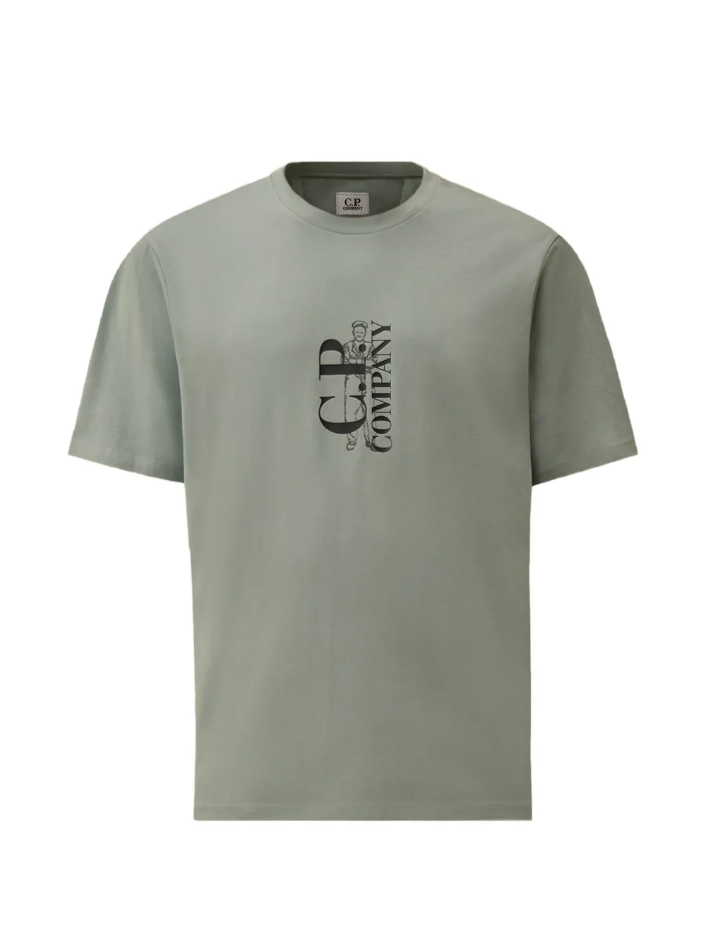 C.P. Company 30/1 graphic-print cotton T-shirt - Blu