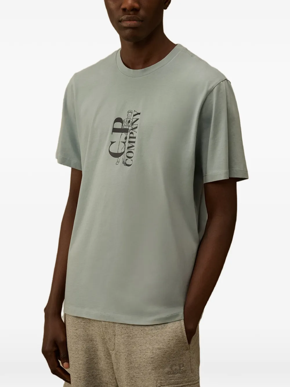 C.P. Company 30 1 jersey T-shirt met korte mouwen en print Blauw