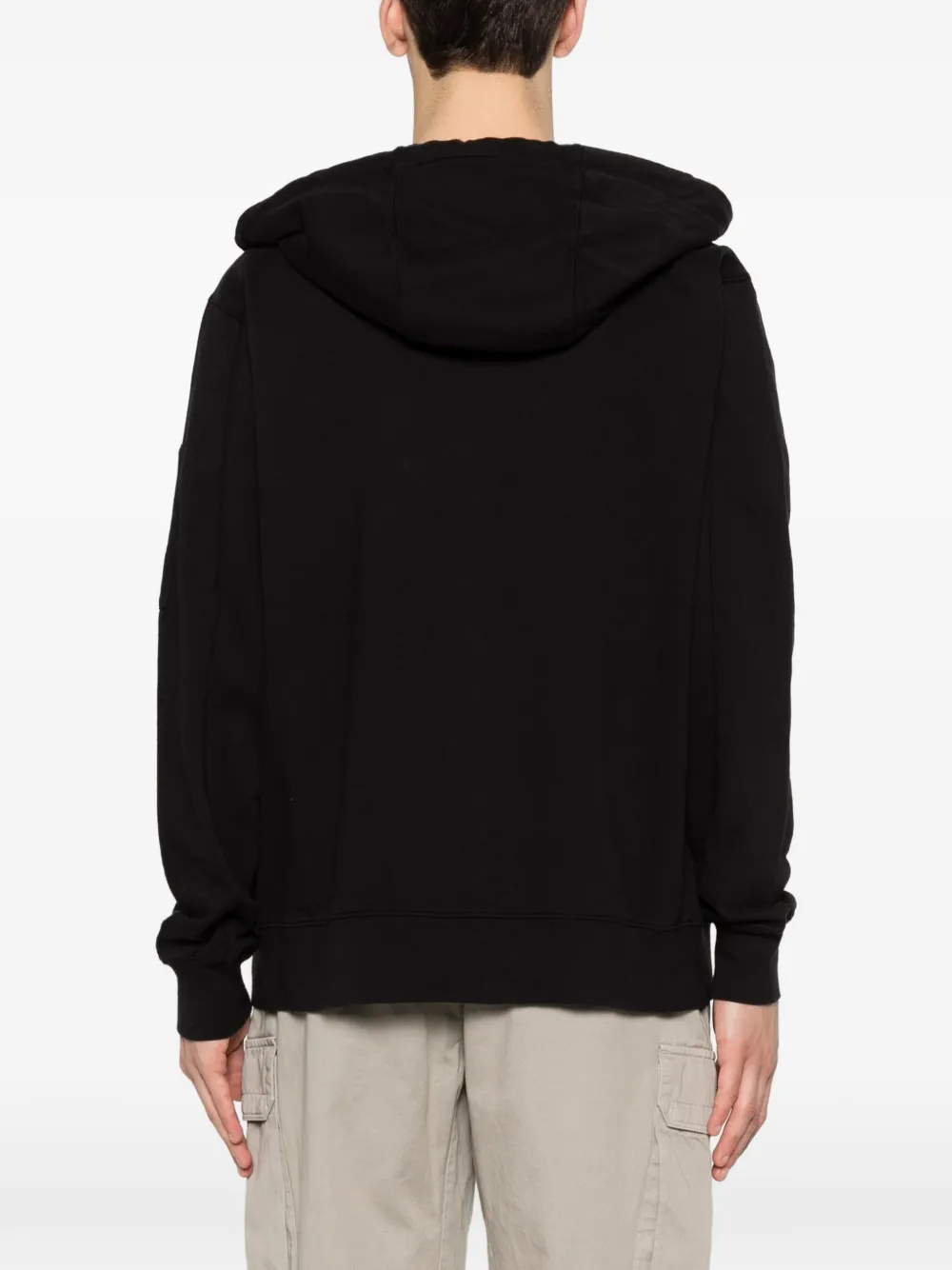 C.P. Company Hoodie met capuchon en rits Zwart