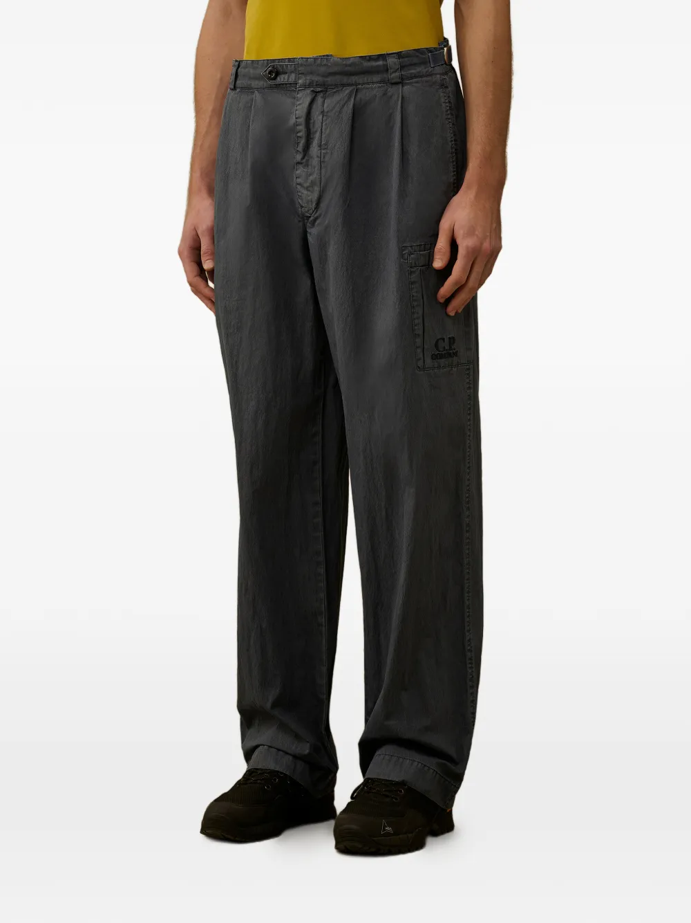 C.P. Company Plooibroek met logodetail Grijs
