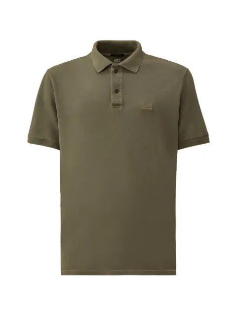 C.P. Company button logo-detail polo shirt
