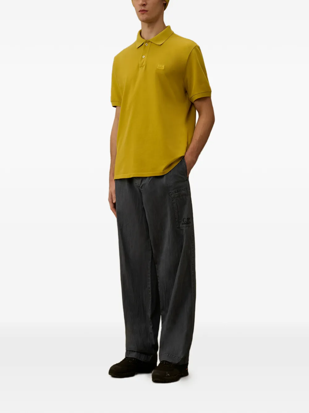C.P. Company 24 1 piquet poloshirt met korte mouwen Geel