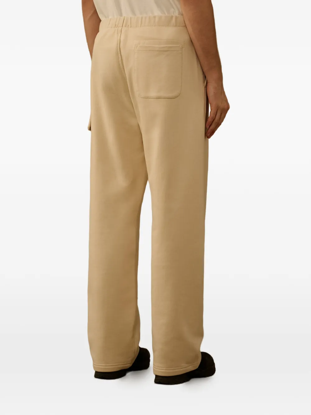 C.P. Company Diagonal Raised katoenen trainingsbroek met cargo-zak Beige