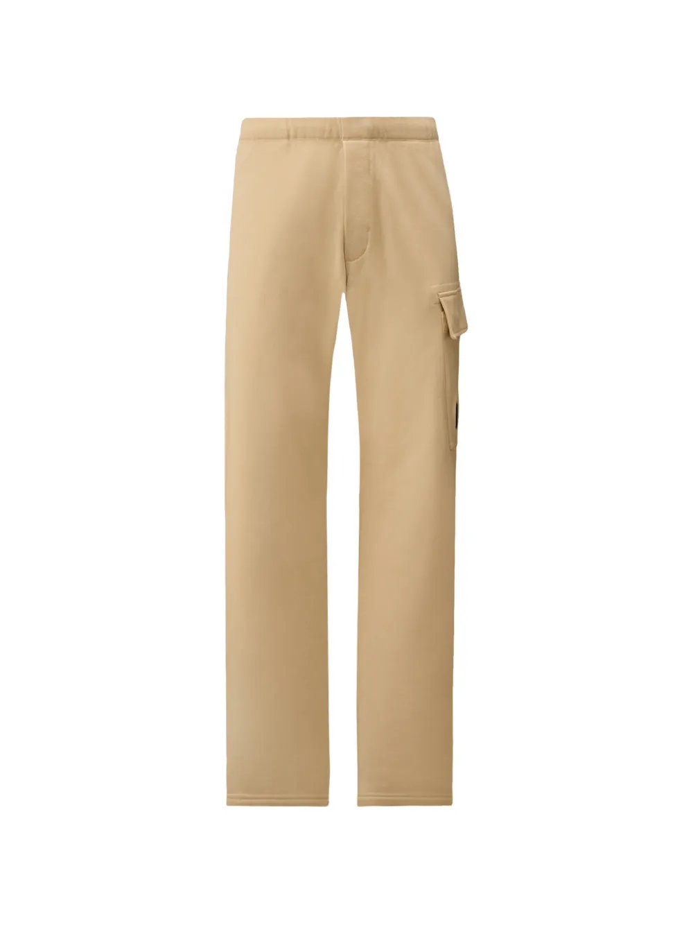 C.P. Company diagonal-raised fleece cargo-pocket cotton track pants - Nude
