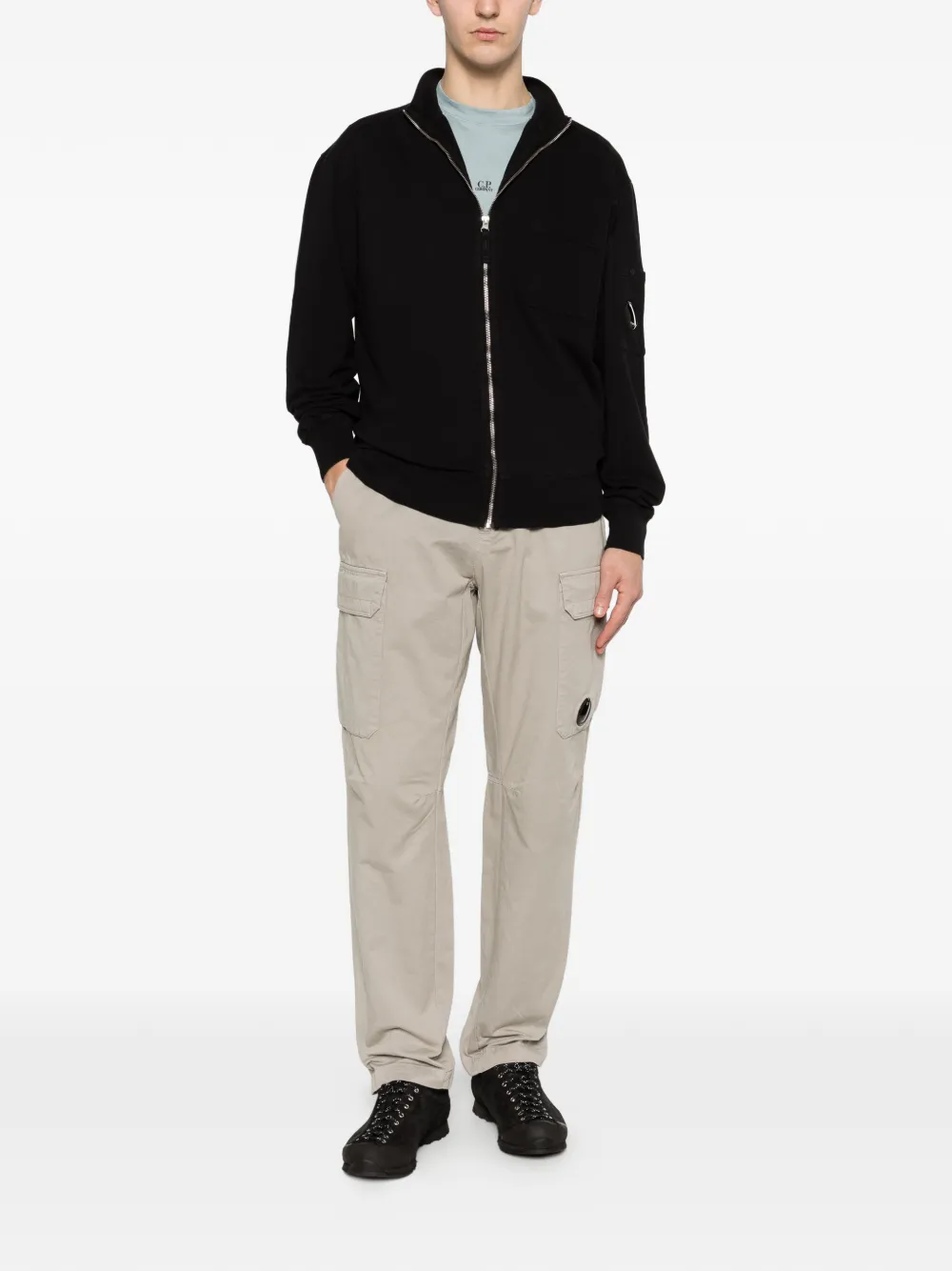 C.P. Company Straight broek Grijs