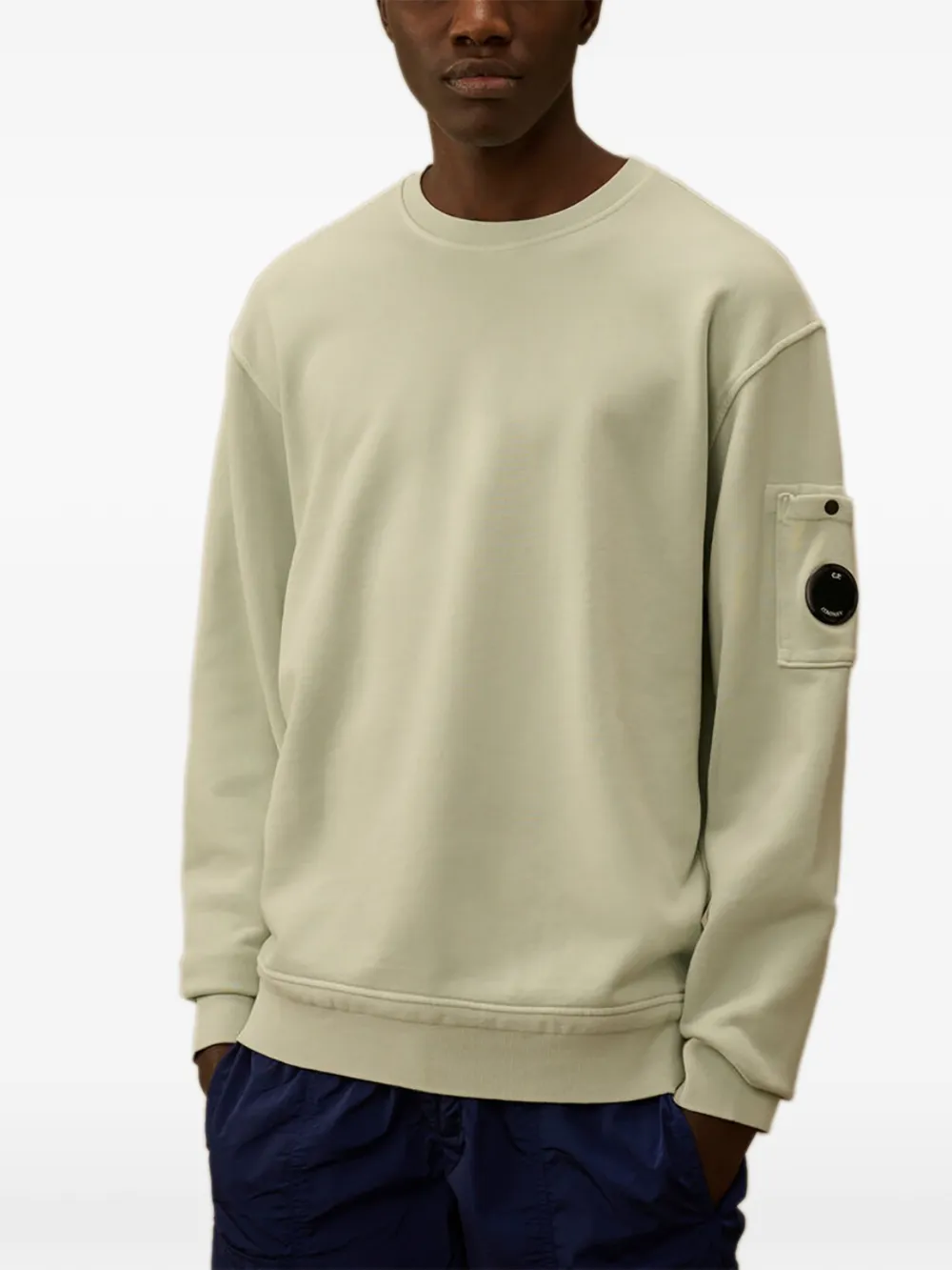 C.P. Company Sweater met opgestikte zak Groen