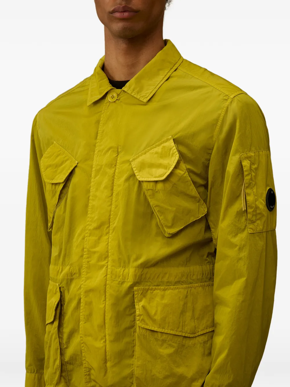 C.P. Company Shirtjack met meerdere zakken Geel