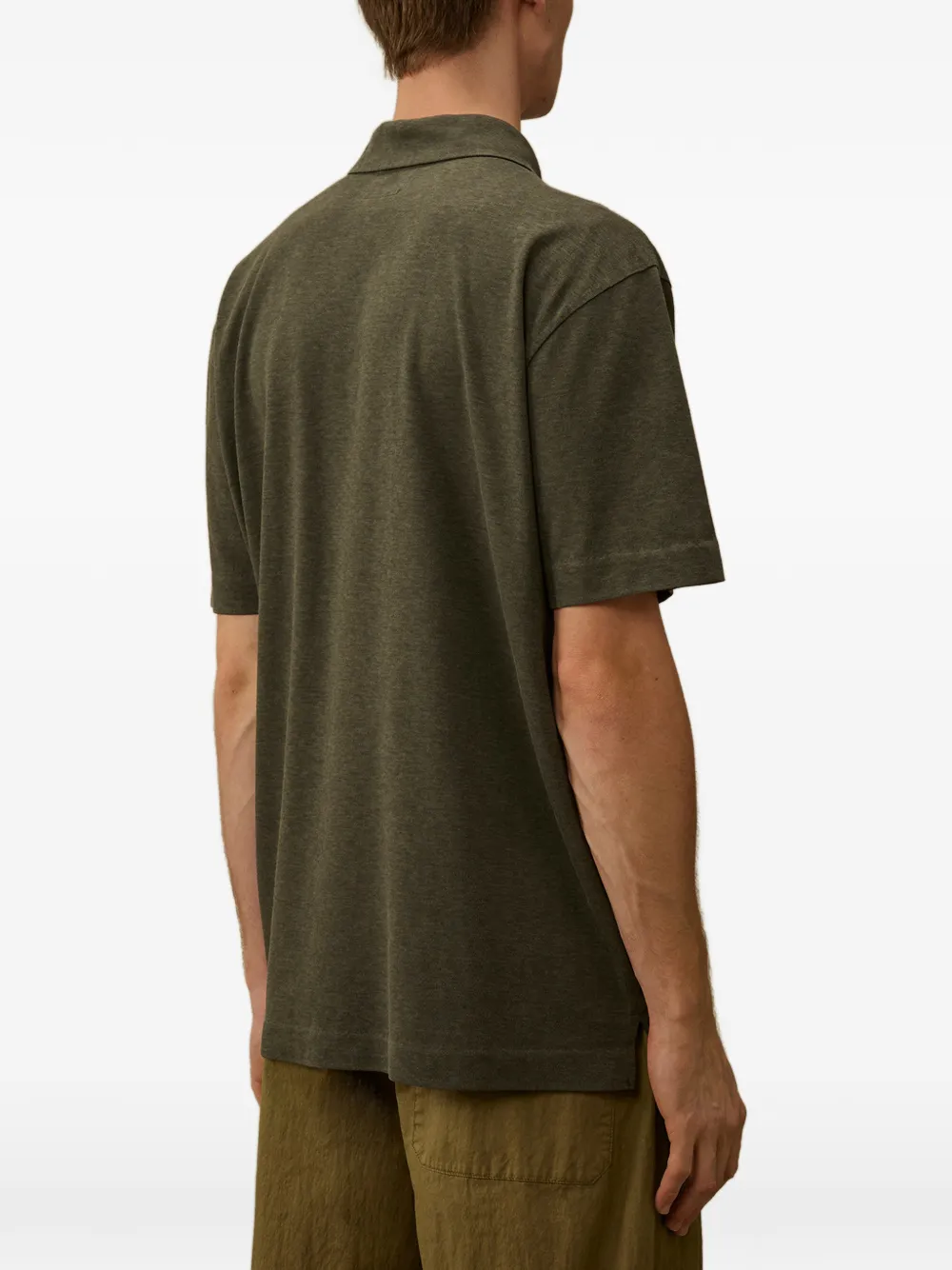 C.P. Company Poloshirt met borstzak Groen