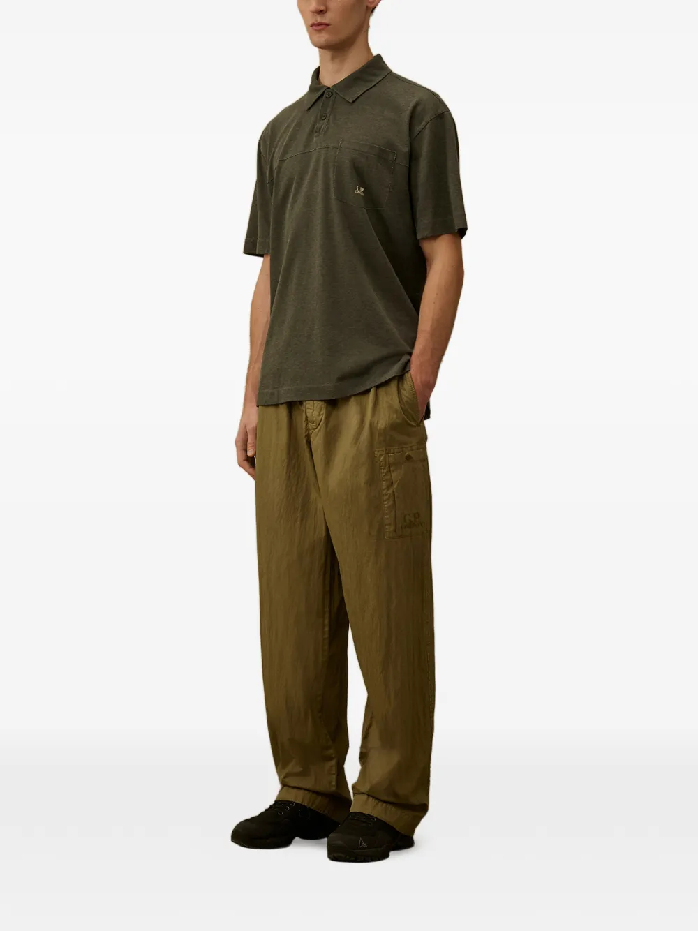 C.P. Company Poloshirt met borstzak Groen