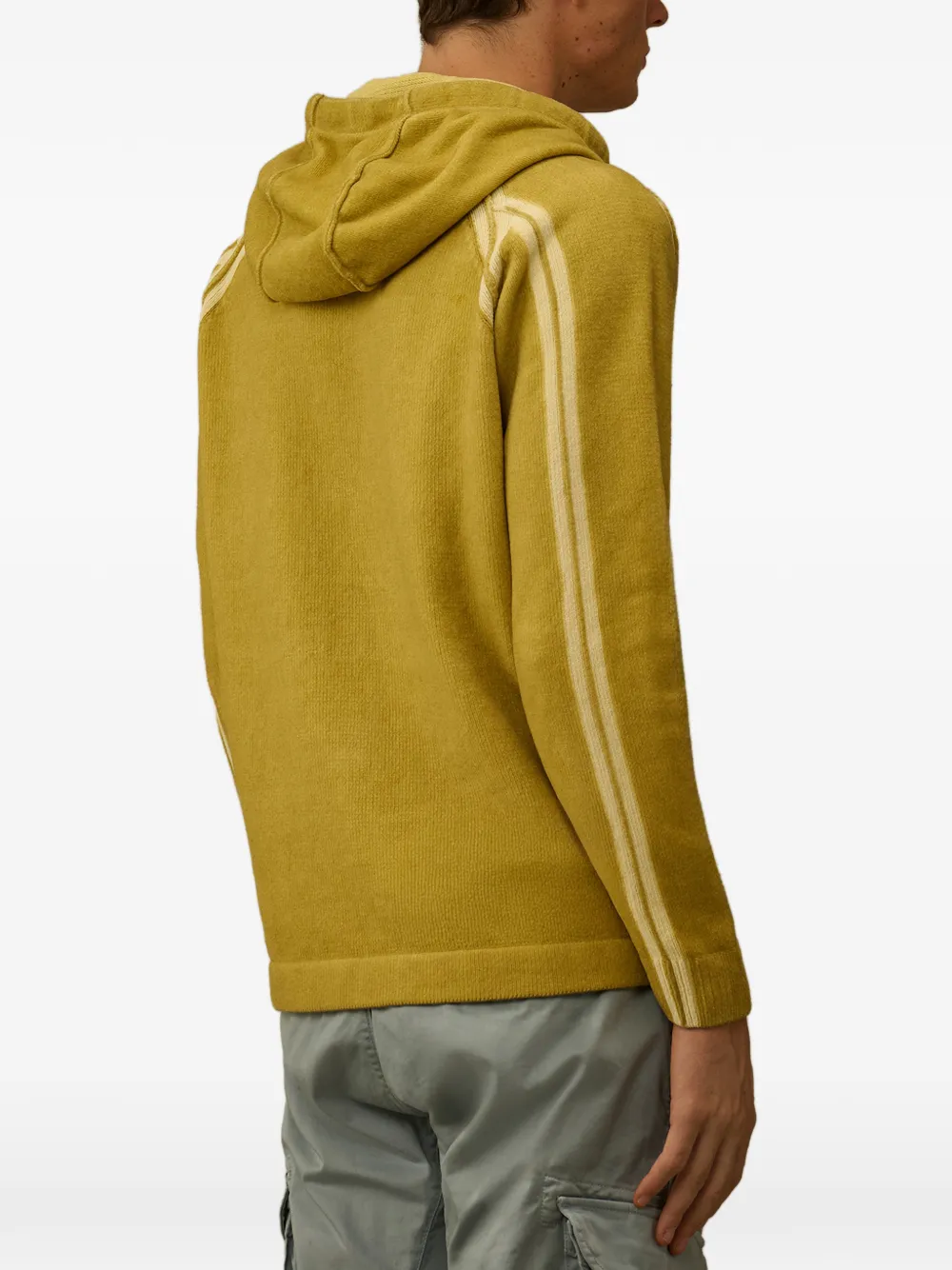 C.P. Company Hoodie met verstelbaar trekkoord Geel