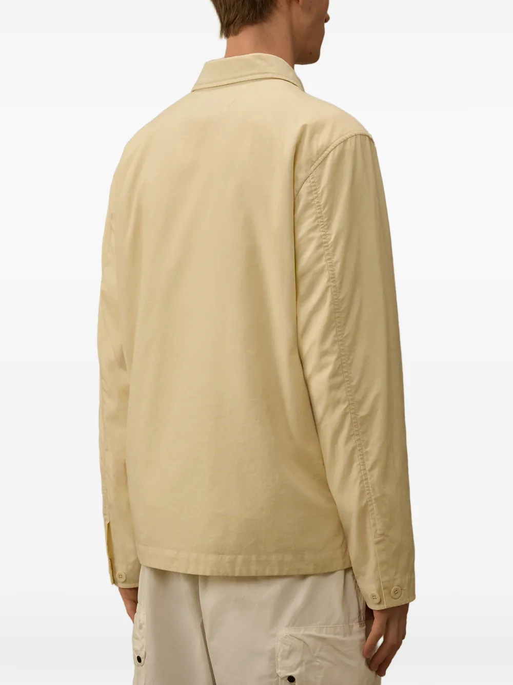 C.P. Company Shirtjack met borstzak en lange mouwen Beige