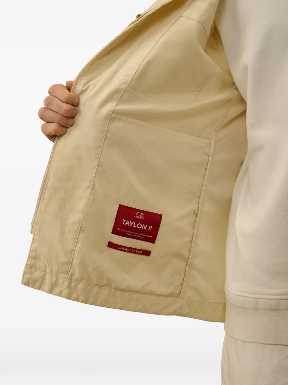 C.P. Company Shirtjack met borstzak en lange mouwen Beige