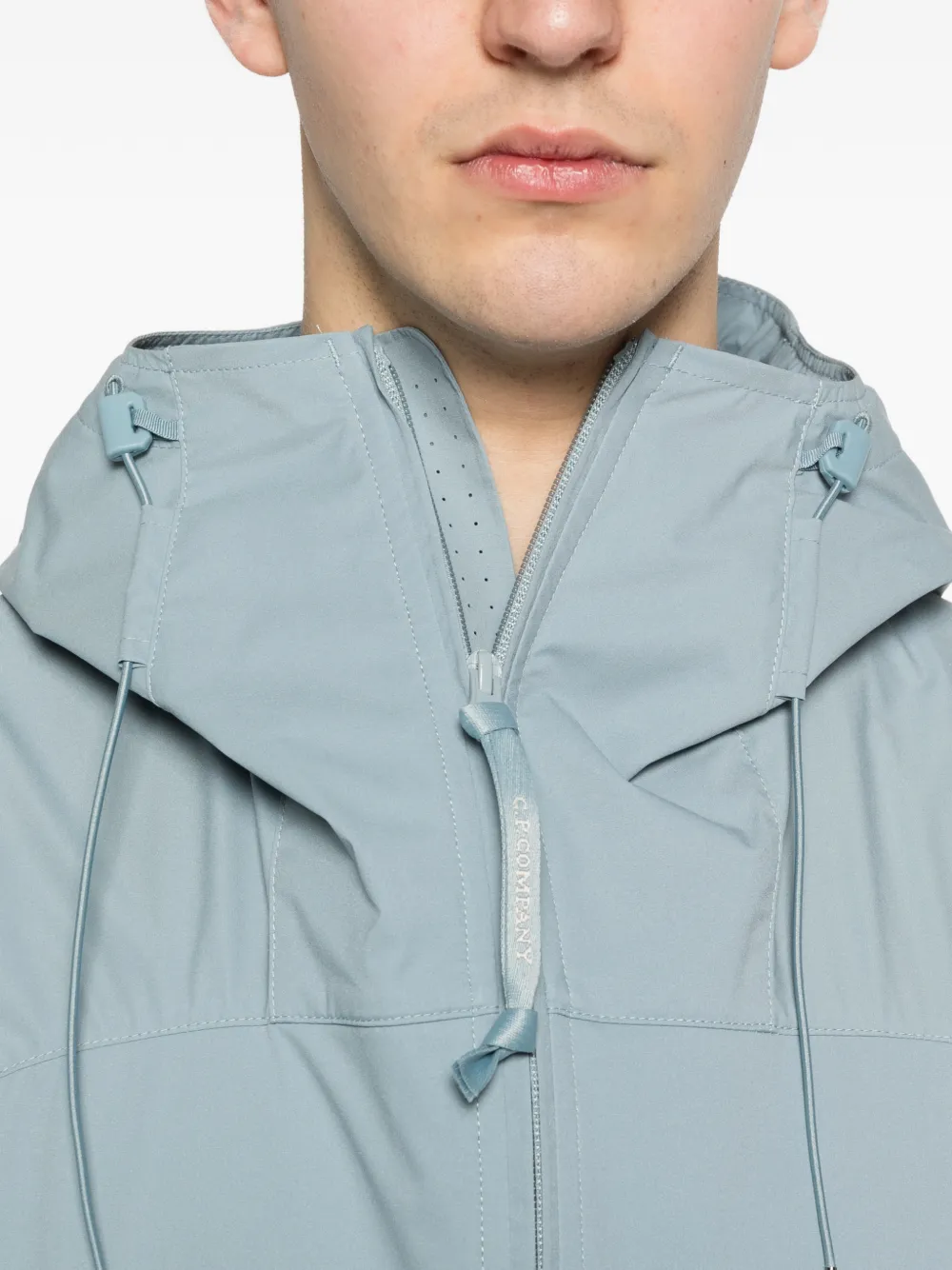 C.P. Company Pro-Tek Lens jack met capuchon Blauw