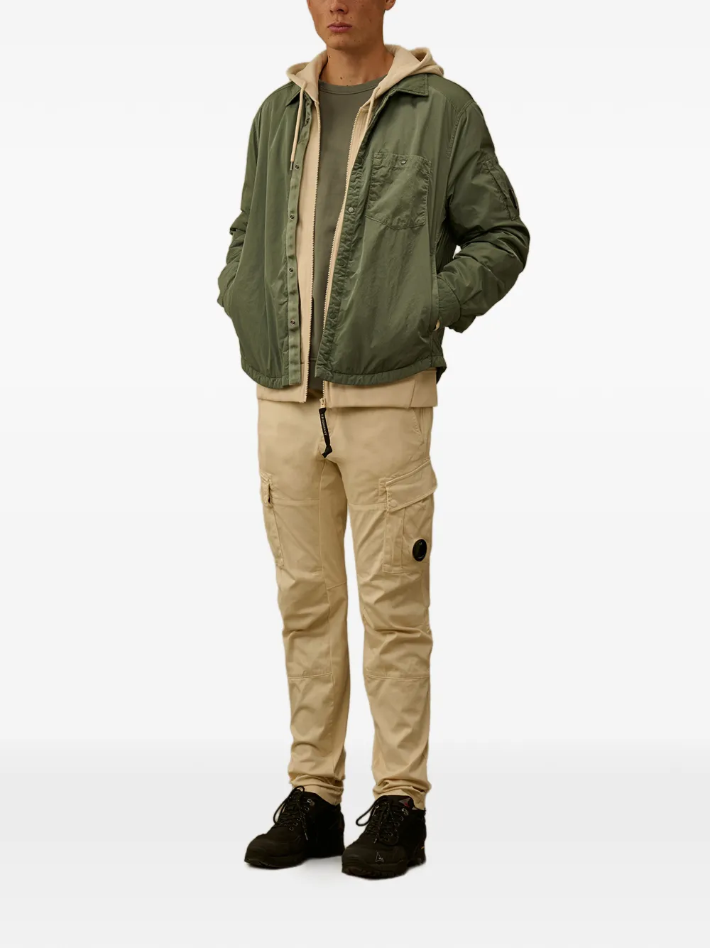 C.P. Company Broek met cargo zak Beige