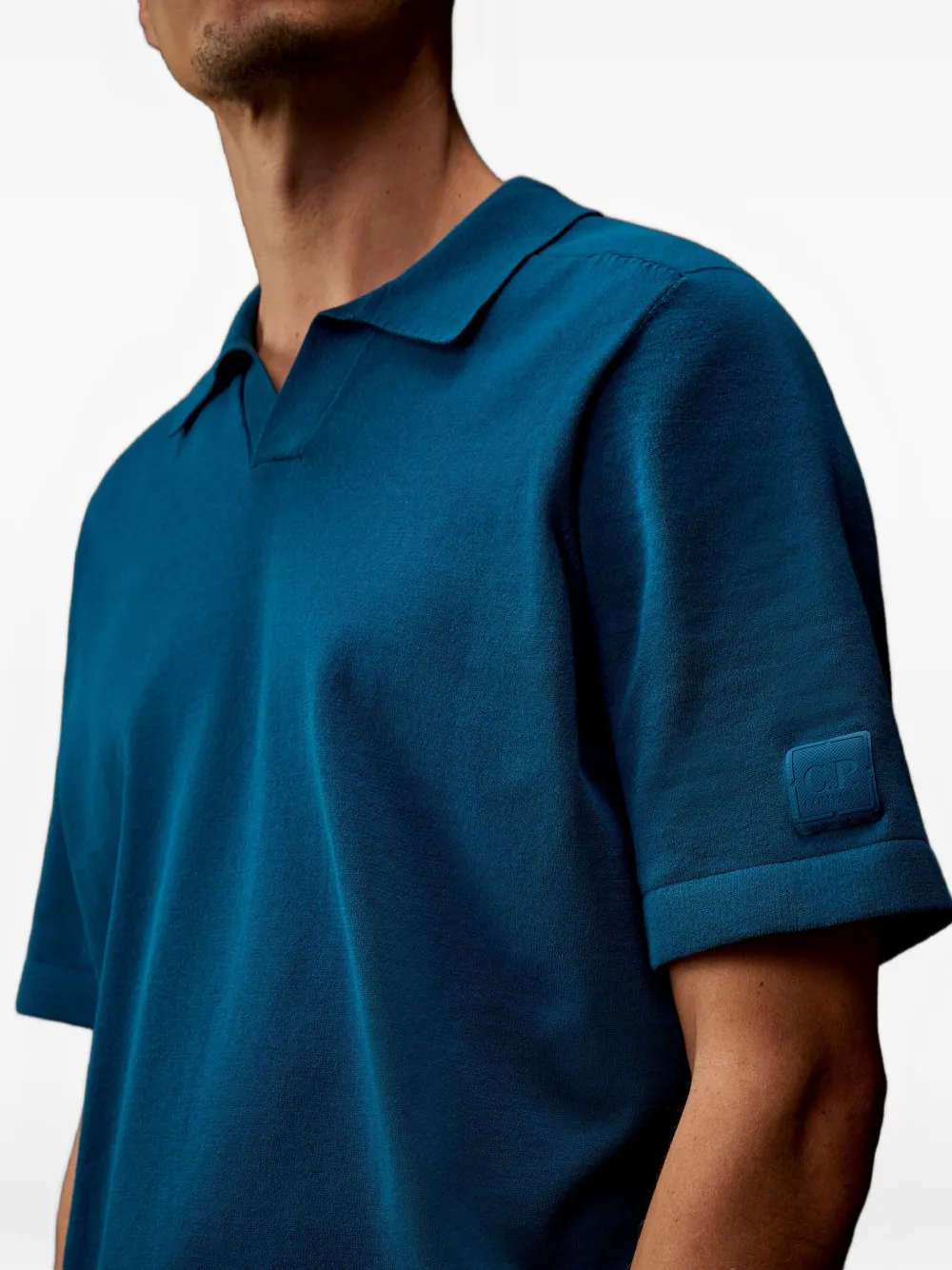 C.P. Company Metropolis Series polotrui met logopatch Blauw