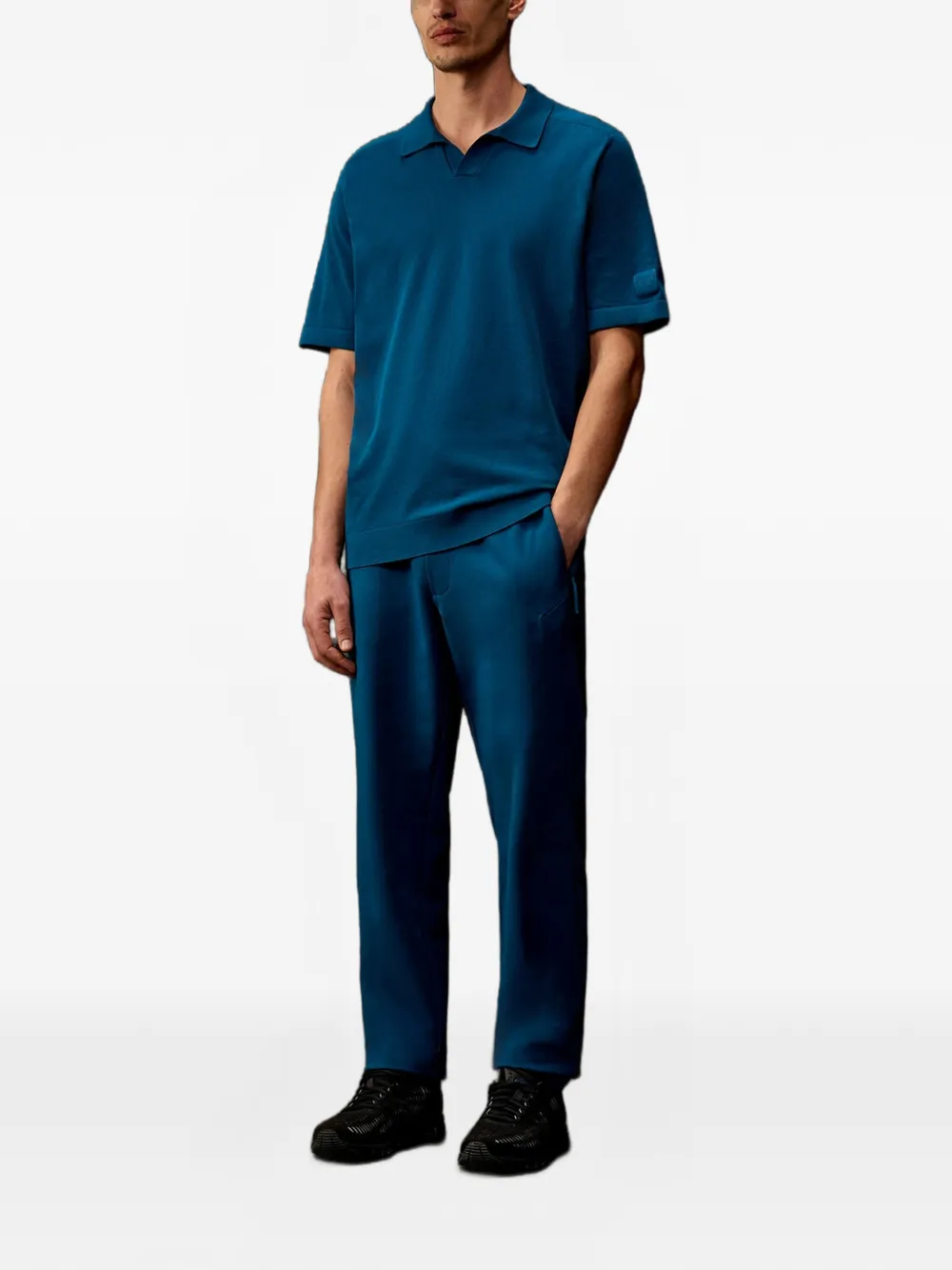 C.P. Company Metropolis Series polotrui met logopatch Blauw