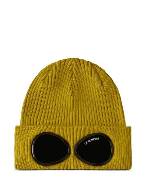 C.P. Company Goggle ribbed beanie hat