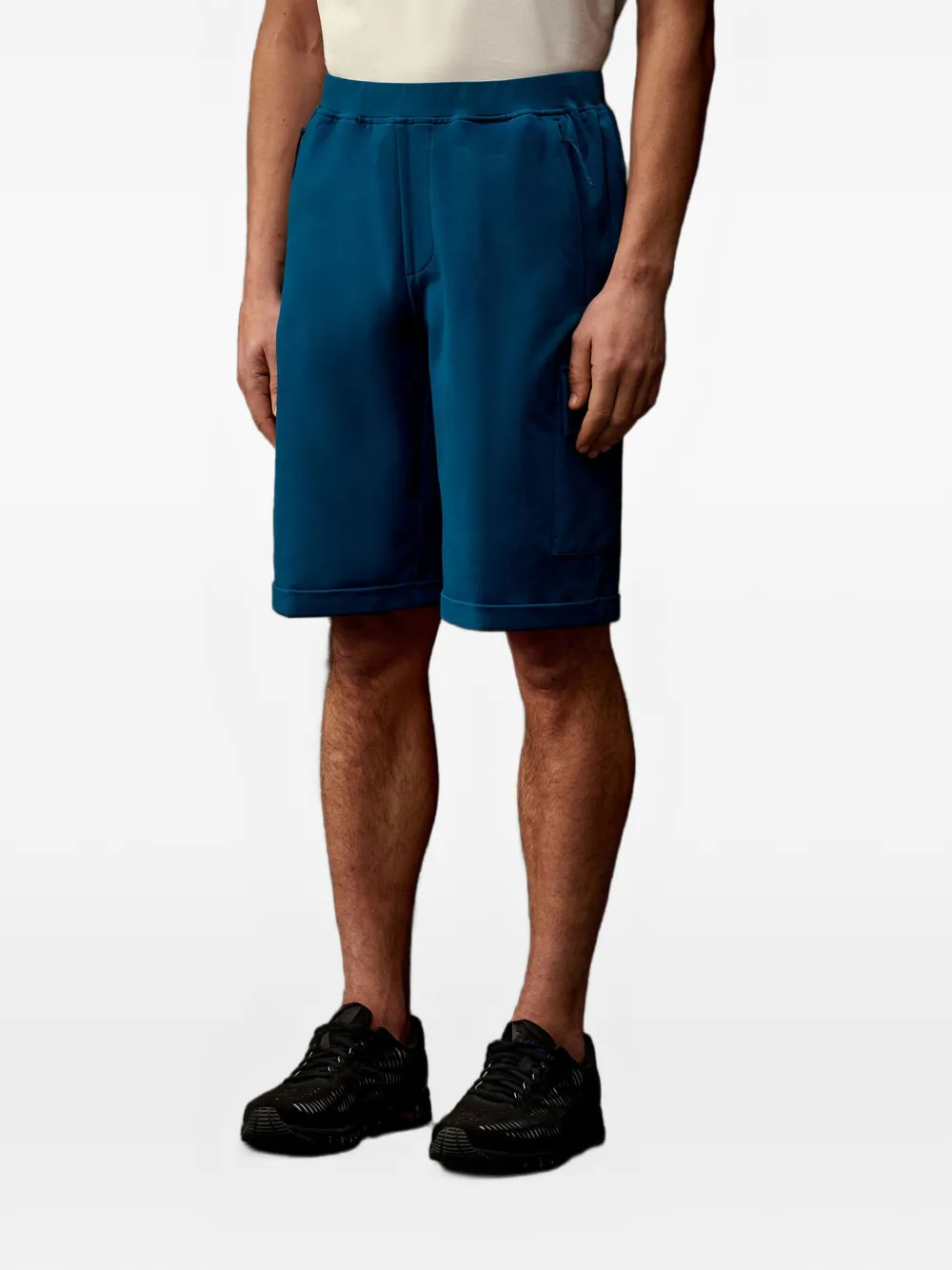 C.P. Company Metropolis Series cargo shorts met logopatch Blauw